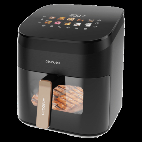 CECOTEC CECOFRY&GRILL SMOKIN' 6500 Negro - Freidora de Aire 2200W 6.5L
