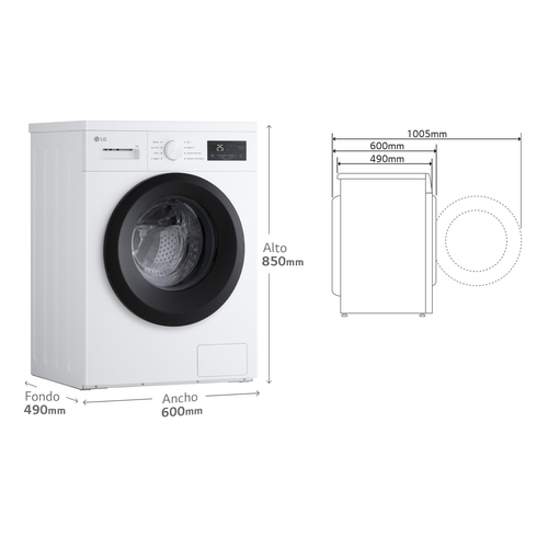 LG F4A1009NWKB - Lavadora Carga Frontal 9KG 1400RPM