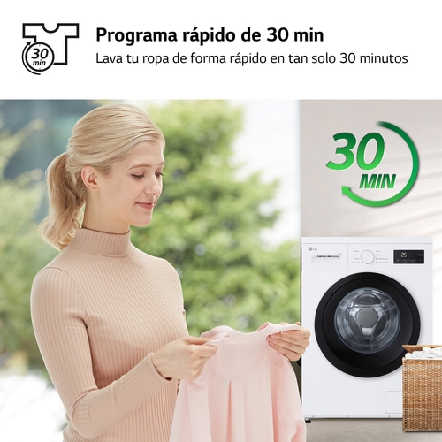 LG F4A1009NWKB - Lavadora Carga Frontal 9KG 1400RPM