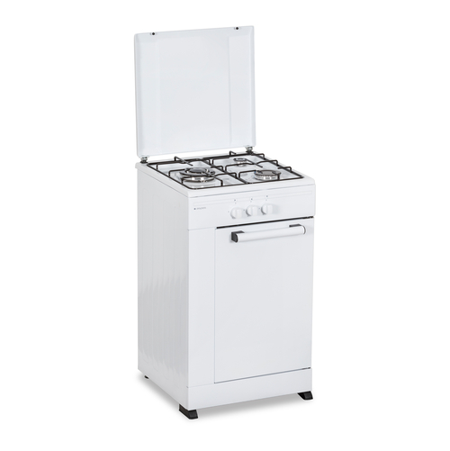 ASPES AKG3500PB Blanco - Cocina 3 Fuegos 50CM