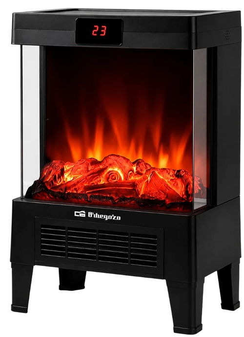 ORBEGOZO CM 9030 Negro - Estufa Chimenea Eléctrica 1800W