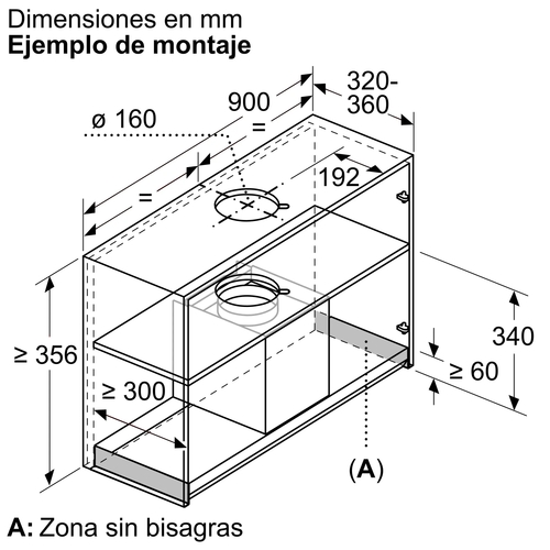 BALAY 3BD897GM Cristal Negro - Grupo Filtrante 90CM