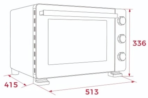 TEKA FSO 364 Negro - Mini Horno 36L