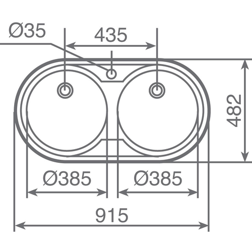 TEKA DUETTA 2C INOX - Fregadero 90CM