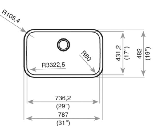 TEKA BE-74.43 INOX - Fregadero 90CM