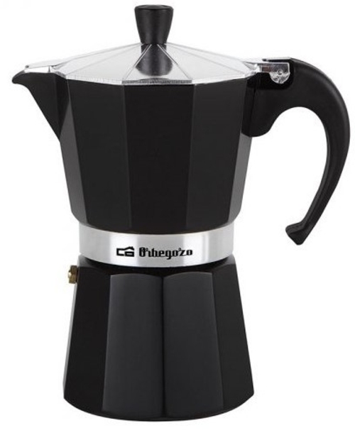 ORBEGOZO KFN-310 Negro - Cafetera de Aluminio 3 Tazas