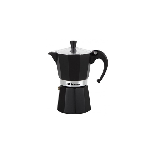 ORBEGOZO KFN-610 Negro - Cafetera de Aluminio 6 Tazas
