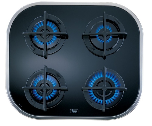 Placa de Gas TEKA CG.1 4G AI CRISTAL NEGRO  60CM POLIVALENTE BUTANO 
