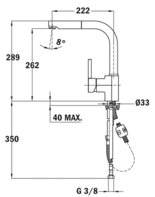 Grifo TEKA ARK-938 Cromo
