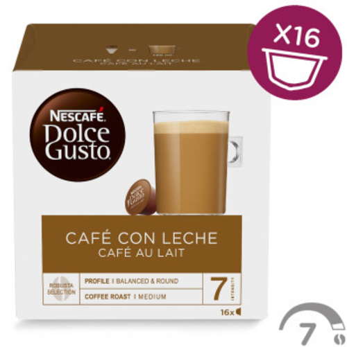 DOLCEGUSTO Con Leche 12148061 - Cápsulas de café 16 Unidades