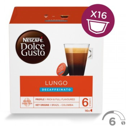 DOLCEGUSTO LUNGO DESCAFEINADO 012062868 - Cápsulas de café 16 Unidades