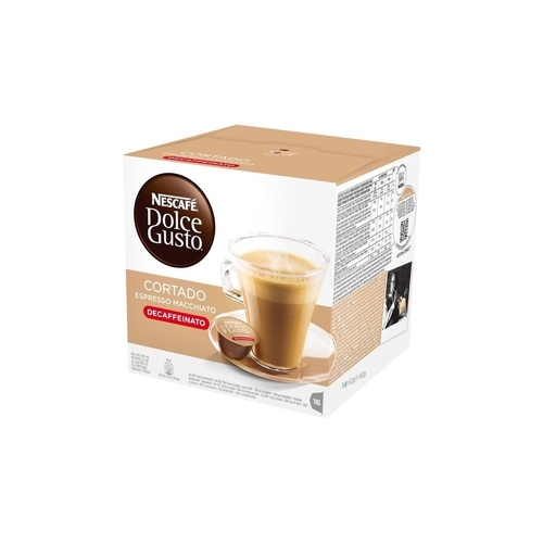 DOLCEGUSTO CORTADO EXPRESSO MACCHIATO DESCAFEINADO - Cápsulas de café 16 Unidades
