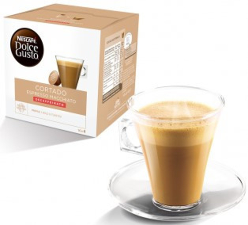 DOLCEGUSTO CORTADO EXPRESSO MACCHIATO DESCAFEINADO - Cápsulas de café 16 Unidades