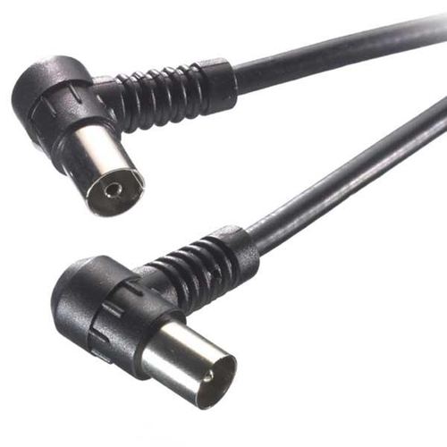 Cable Vivanco Antena 43038 M/H 1.5M Acodado Negro