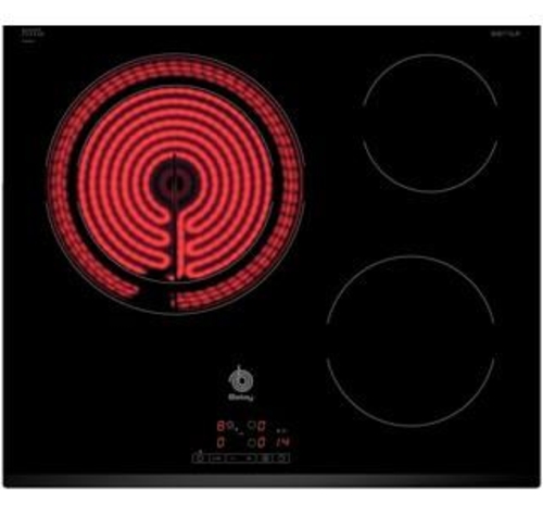 Vitrocerámica Eléctrica BALAY 3EB715LR Negro 60cm