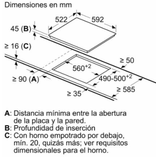 Vitrocerámica Eléctrica BALAY 3EB720LR Negro 60cm