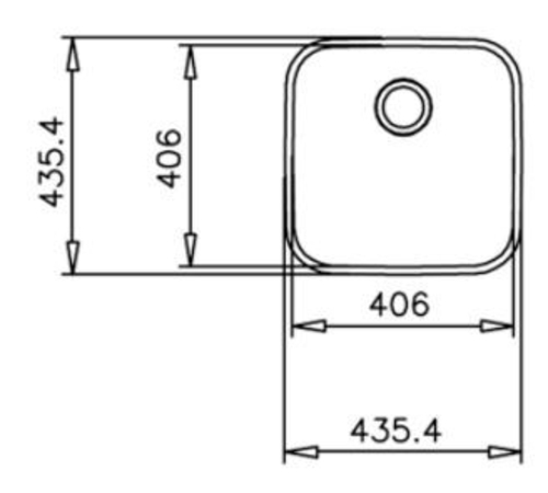 Teka BE 40.40 PLUS - Fregadero 1 Seno 50CM