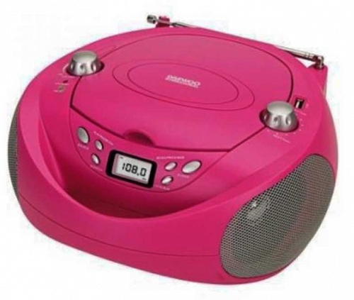 Radio CD/FM Daewoo DBU-37 Rosa USB 20 Presintonías