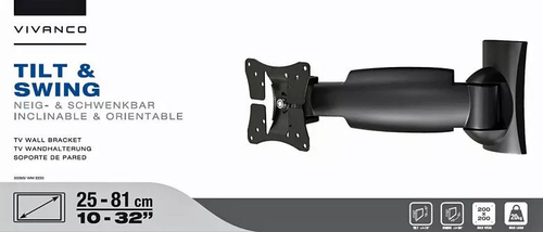 VIVANCO WM-3220 Negro - Soporte TV 10"-32"