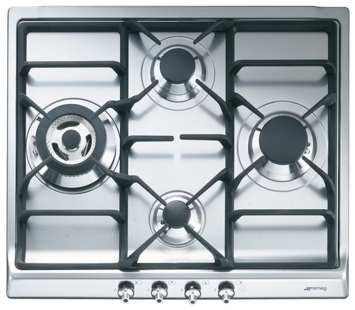 Placa de Gas Smeg SER60SGH3 Natural/Butano 4 Fuegos
