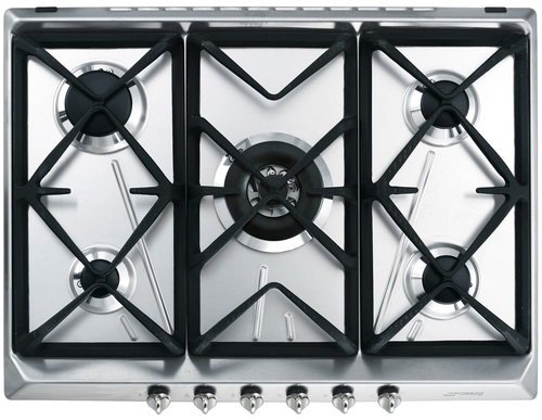 Placa Gas Natural Smeg SRV576GH5 70CM 5 Fuegos