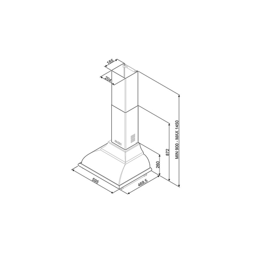 Campana de Pared Smeg KC16POE 60cm