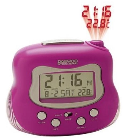 DAEWOO DCP-225-PK  - Despertador Rosa