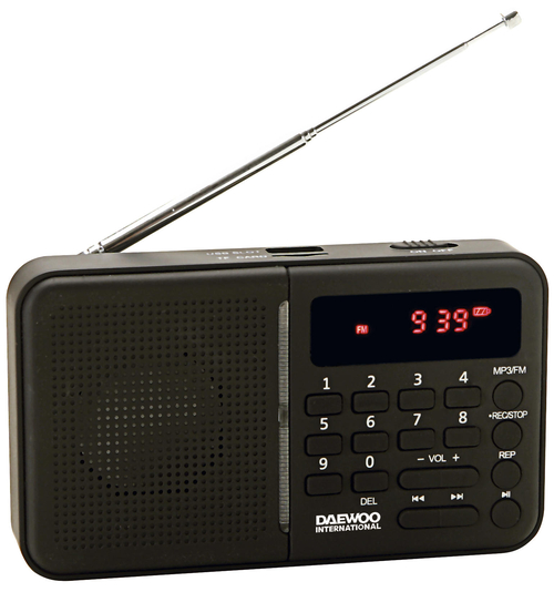 Radio Digital Daewoo DRP-122B Negro