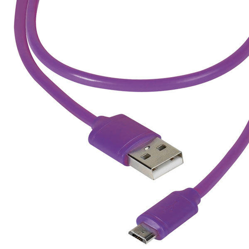 Micro Cable USB 2.0 Vivanco DCVVMCUSB12PV 36255 1.2M Morado