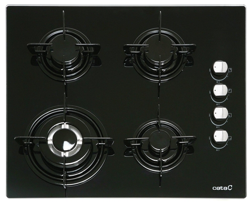 Placa de Gas CATA CI 631BK Negro  60cm Natural y Butano 
