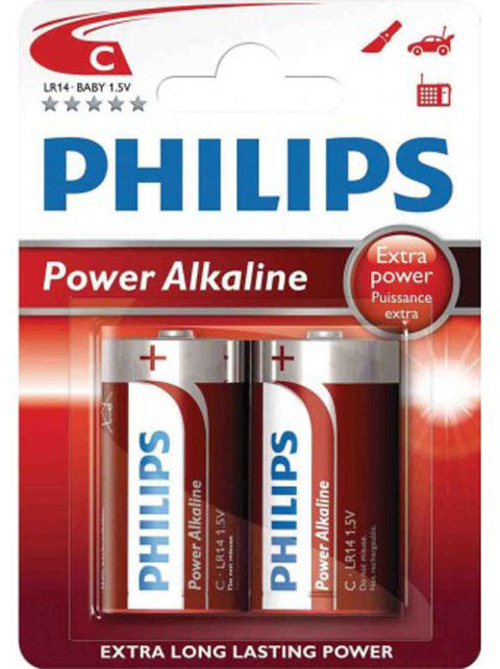 Pilas Philips LR14P2B 2 Unidades C/LR14 65GR Alcalino