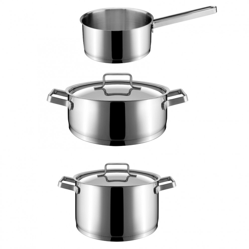 Cata Shine - SET 3 Cazuelas 28-20-16CM INOX