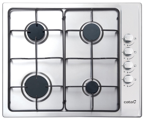Placa de Gas CATA GIB 6004 X Inox  58cm Butano propano