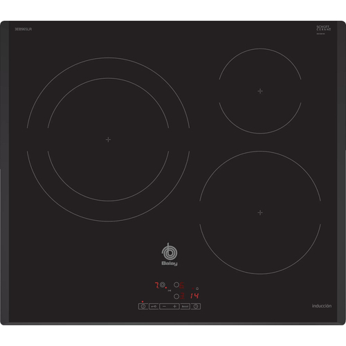 Vitrocerámica de Inducción BALAY 3EB965LR Negro 60cm