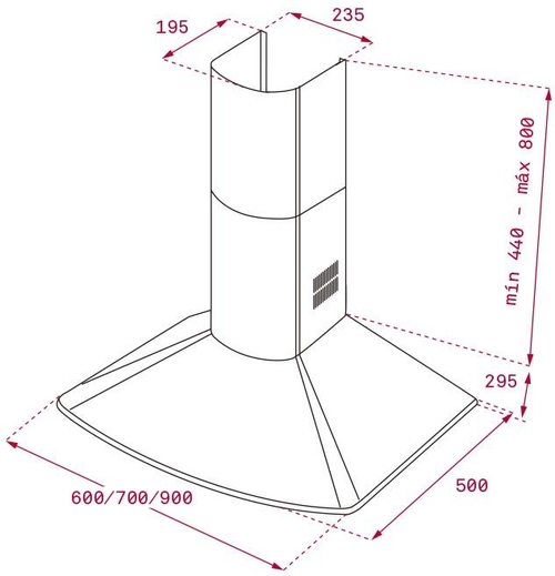 Campana Decorativa TEKA DM 675 Inox 60CM