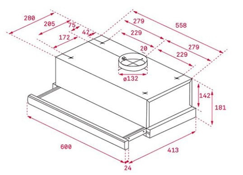 Campana Extraíble TEKA TL 6310 Blanco 60CM