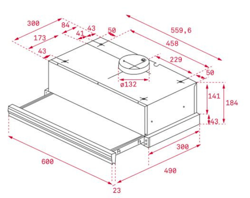 Campana Extraíble TEKA CNL 6400 Inox 60CM
