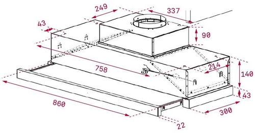 Campana Extraíble TEKA CNL 9610 Inox 90CM