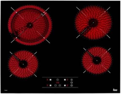 Vitrocerámica Eléctrica TEKA TT 6420 Cristal Negro  60cm