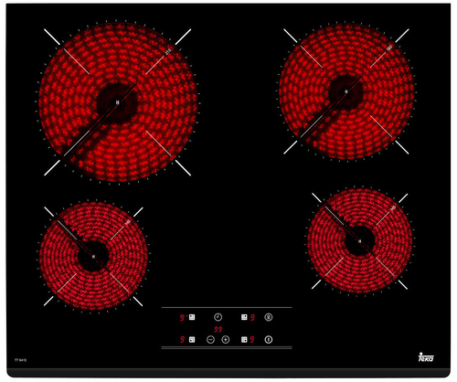 Vitrocerámica Eléctrica TEKA TZ 6415 CRISTAL NEGRO  60CM