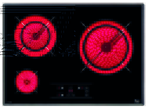 Vitrocerámica Eléctrica TEKA TR 5300 Cristal Negro  60cm