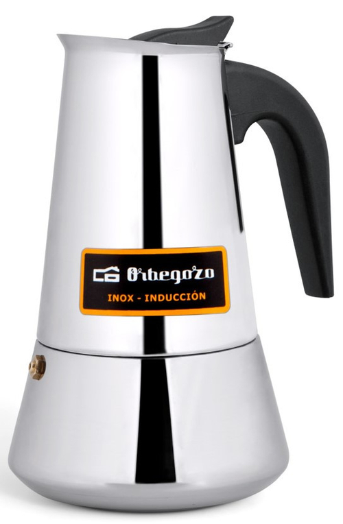 ORBEGOZO KFI-660 INOX - Cafetera de Aluminio 6 Tazas