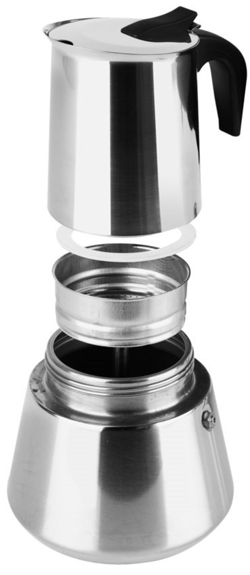 ORBEGOZO KFI-660 INOX - Cafetera de Aluminio 6 Tazas
