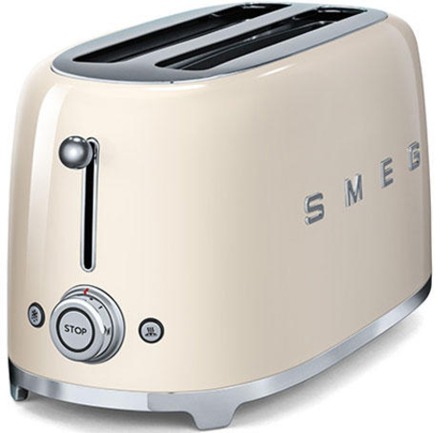 Tostador Smeg TSF02CREU 1500W Crema 4 Rebanadas 