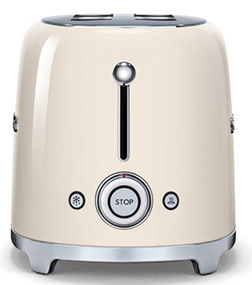 Tostador Smeg TSF02CREU 1500W Crema 4 Rebanadas 