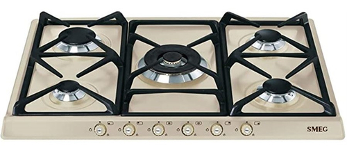 Smeg SR775PO - Placa de Gas 5 Fuegos Crema