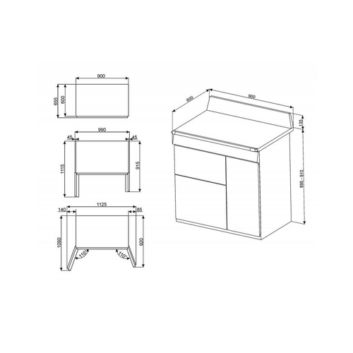 Smeg TR93IBL Cocina de Inducción 5 Fuegos