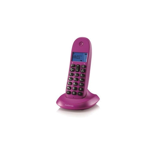 Teléfono Inalámbrico Motorola C1001LB Violeta 50 Contactos