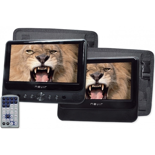 NEVIR NVR-2777DVD-PDCU Negro - Reproductor DVD 9" x 2
