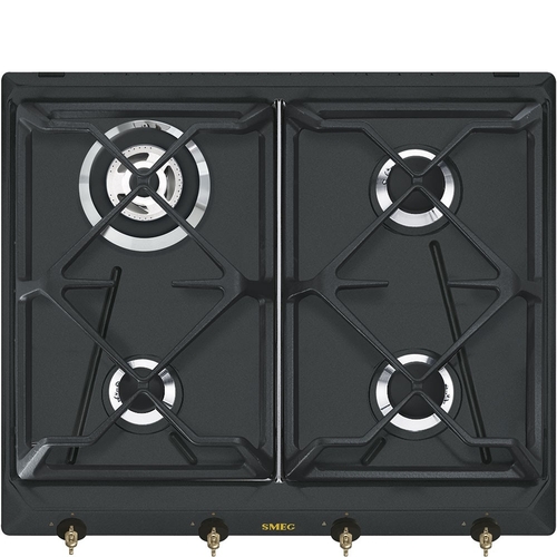 Placa Smeg SRV864AOGH GAS NATURAL 60CM 4 Fuegos